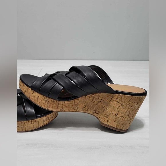 SAM & Libby Wedge Leather Sandals - Picture 5 of 9